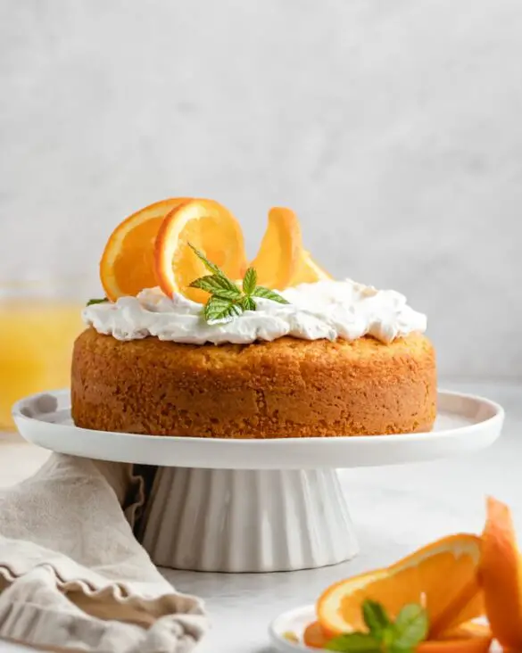 Bolo de laranja vegan e sem glúten Criar Comer Crescer