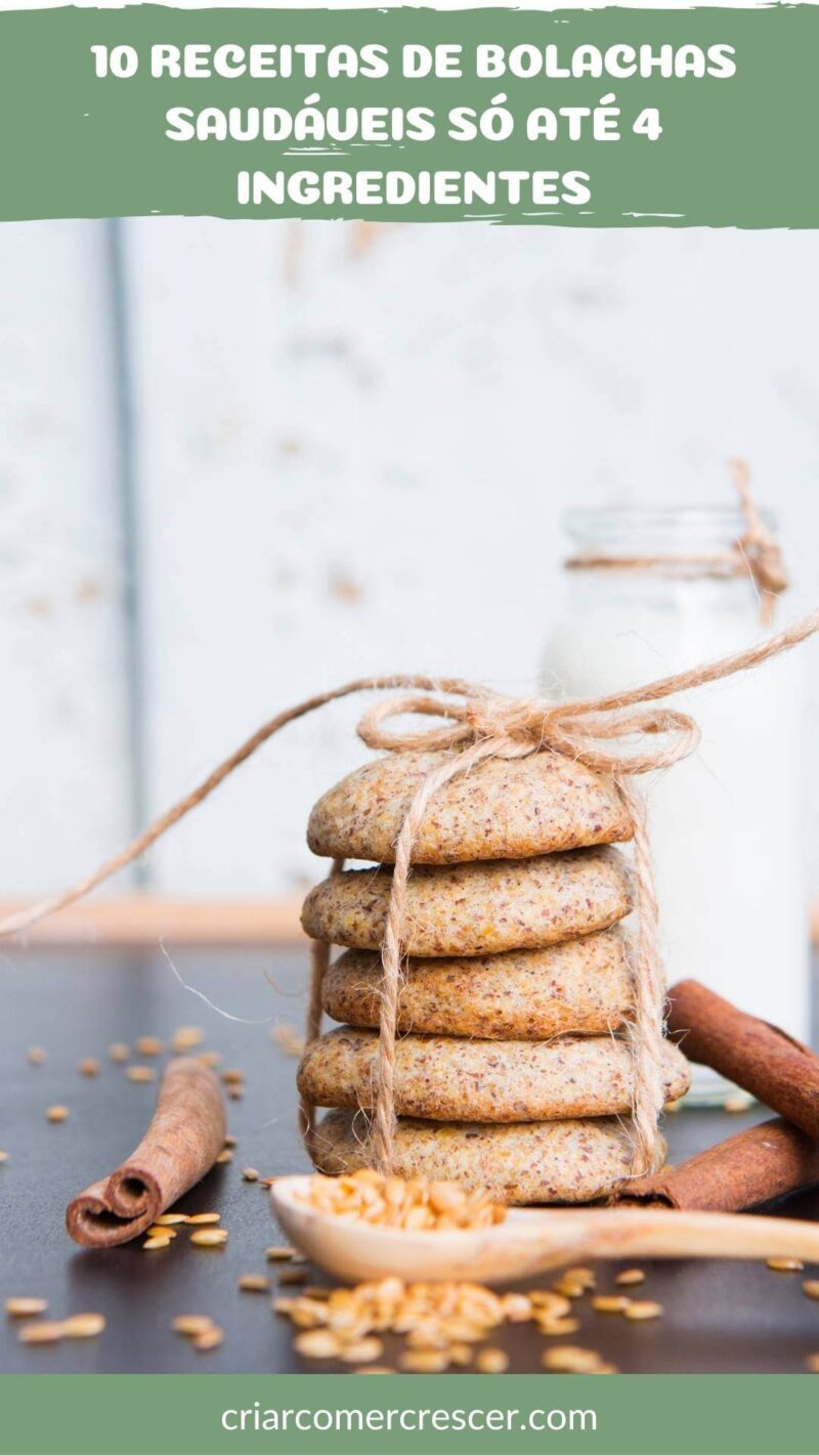 10 receitas de bolachas saudáveis - Criar Comer Crescer