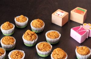 muffins fofos para bebé de cenoura sem açúcar nem glúten para bebés