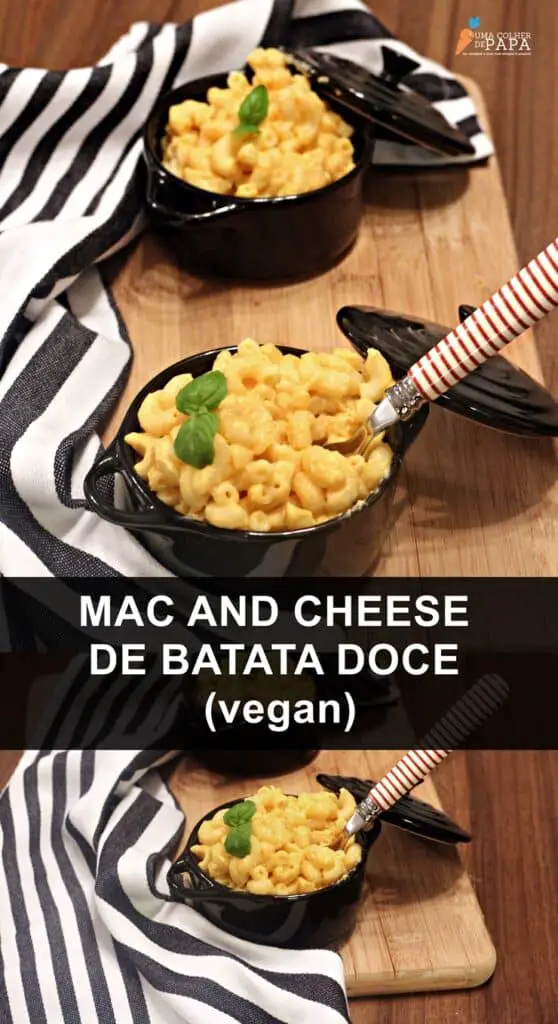 Mac and cheese de batata doce (vegan)
