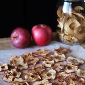 Chips de maça caseiras