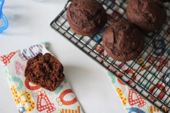 Muffins de alfarroba (a partir 6 meses) - Criar Comer Crescer