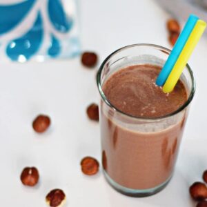 batido de nutella saudável - vegan