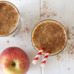 batido de maça e canela