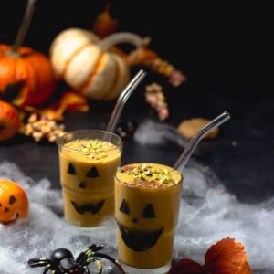 batido de abobora halloween