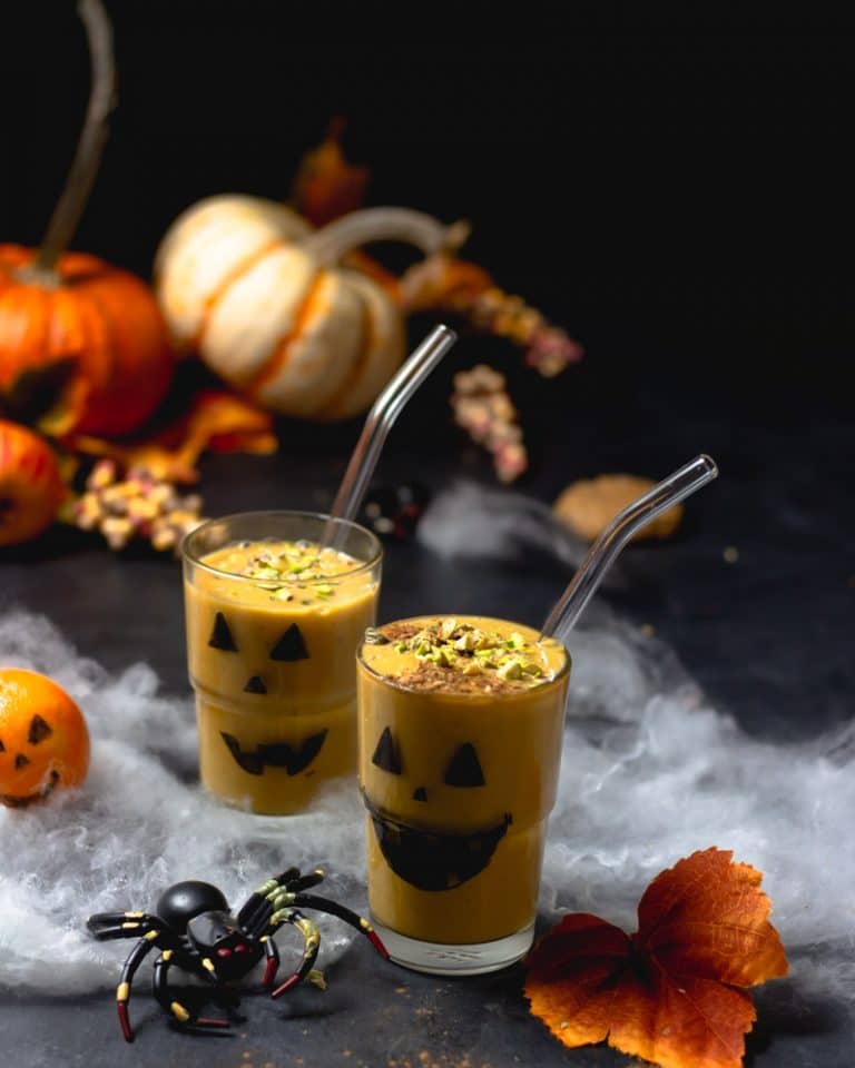batido de abobora halloween
