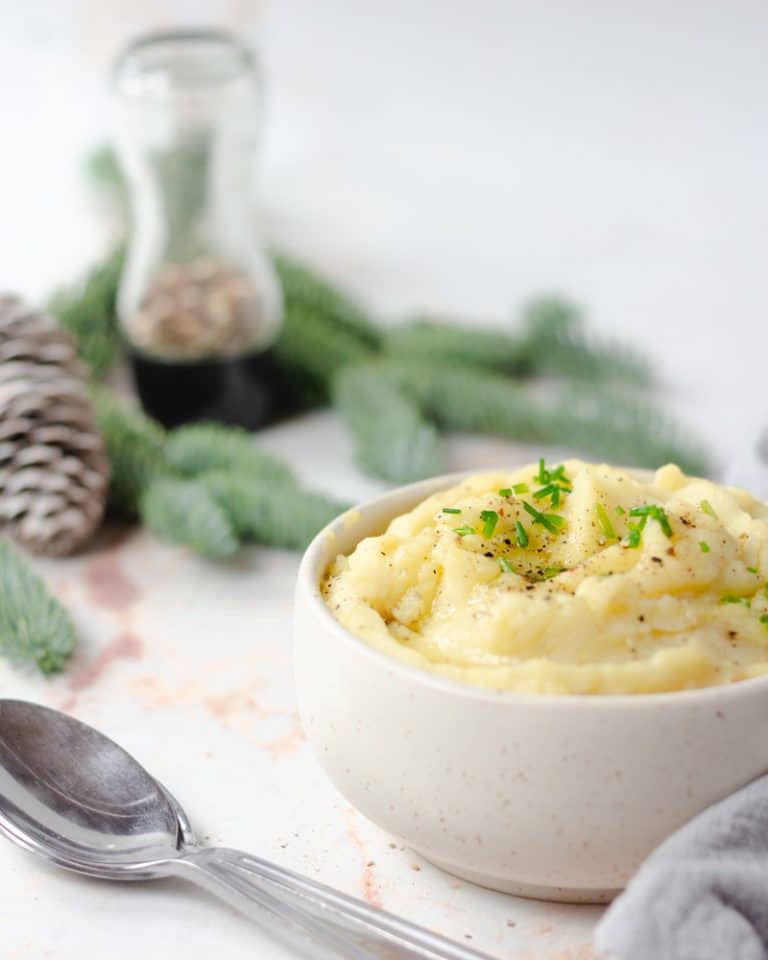 Puré de batata sem leite e sem ovos