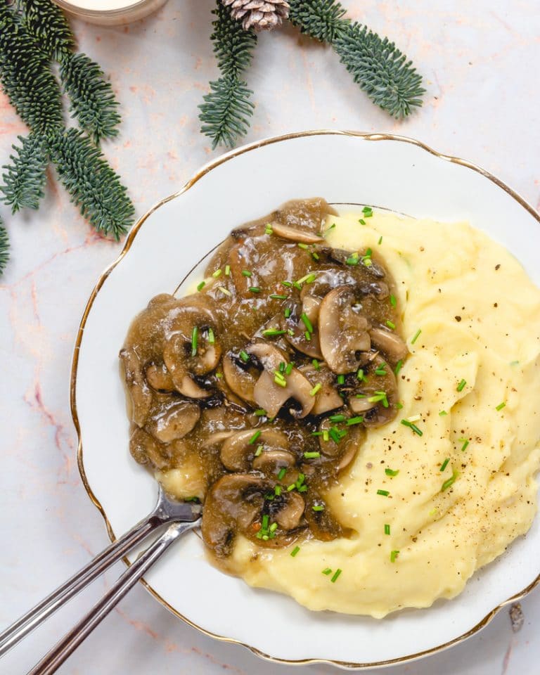 molho de cogumelos vegan