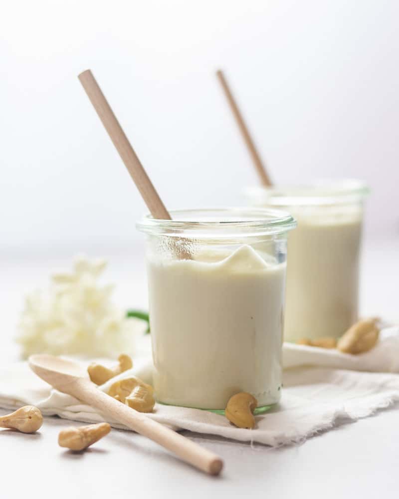 Iogurte vegan de caju - aplv , sem lactose, 3 ingredientes
