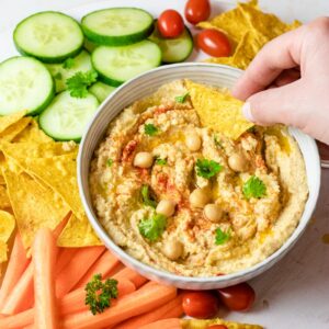 Hummus leve à minha moda