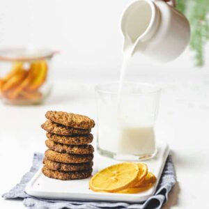 Bolachas de laranja saudáveis e deliciosas