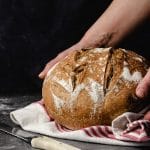receita de pão de fermentação natural caseiro