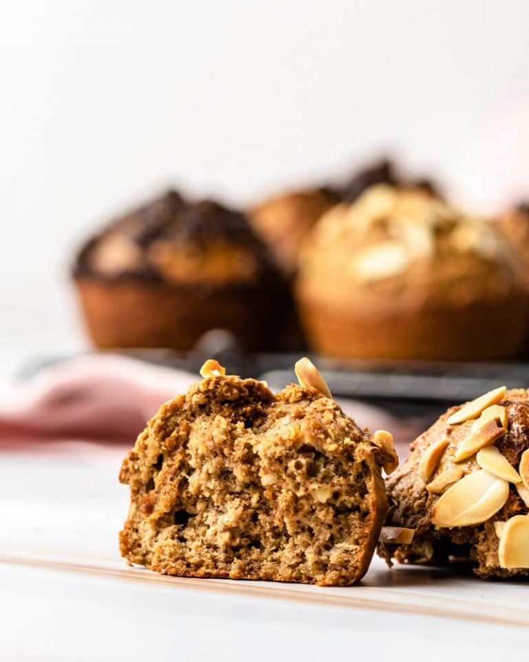 Muffins de amêndoa super fáceis - sem glúten