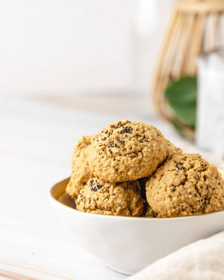 Biscoitos de limão, aveia e coco - sem glúten