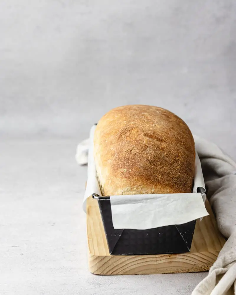 Pão de forma de fermentação natural