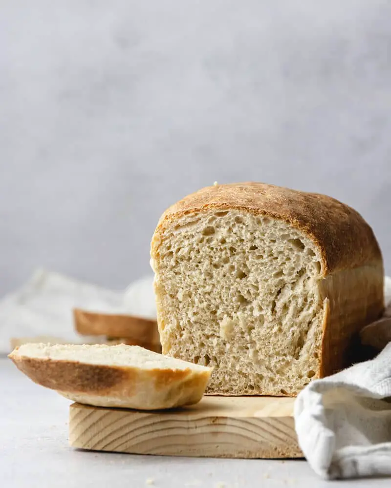 Pão de forma de fermentação natural