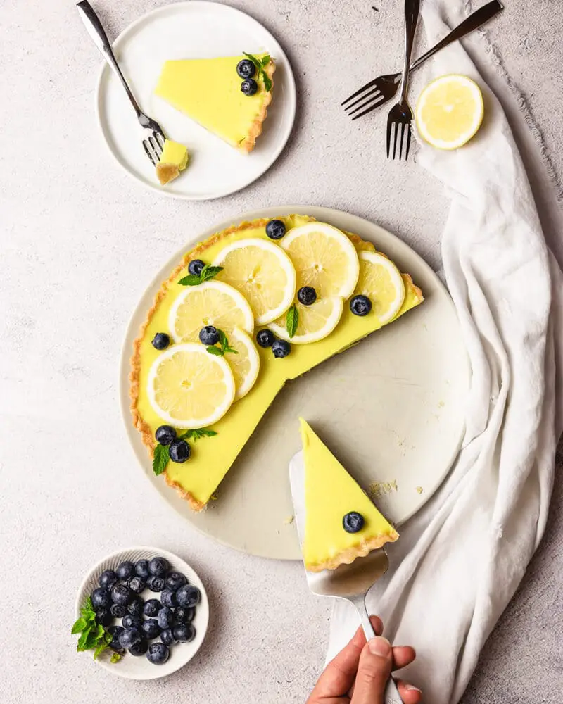 tarte de limão vegan - sem plv e sem ovo