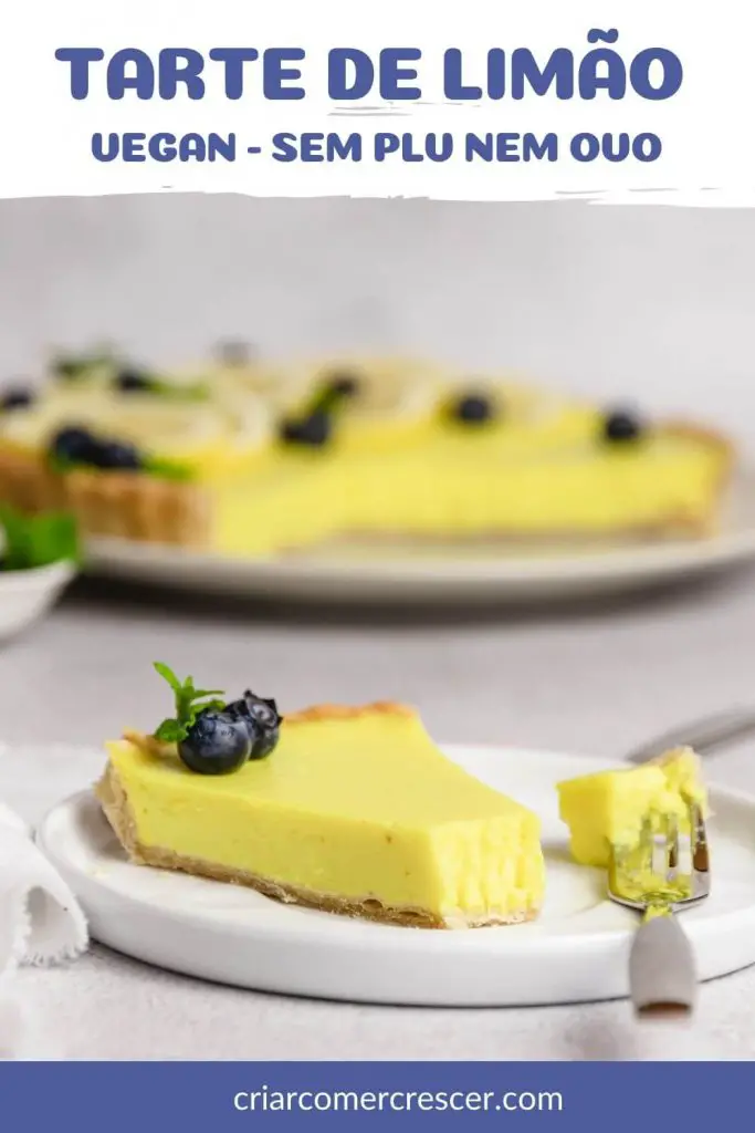 tarte de limão vegan - sem plv e sem ovo