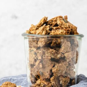 Granola de banana e amendoim mais saudável - blog