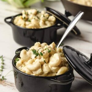 Mac and cheese de couve flor vegan sem queijo