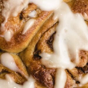 Cinnamon rolls de abóbora vegan sem plv