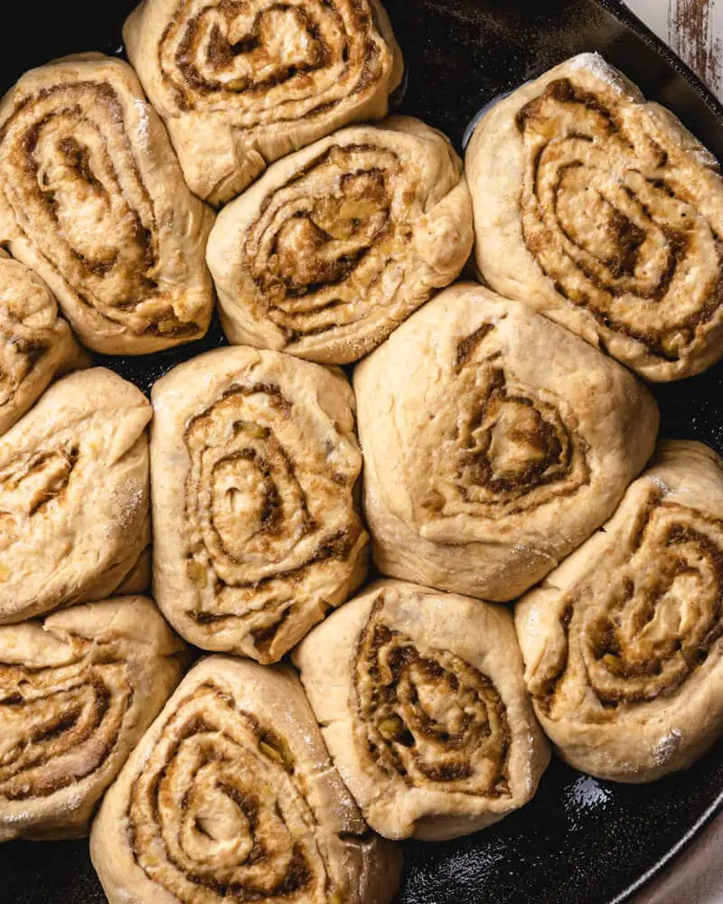 Cinnamon rolls de abóbora vegan sem plv