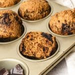Muffins de batata doce saudáveis vegan - sem leite e sem ovo