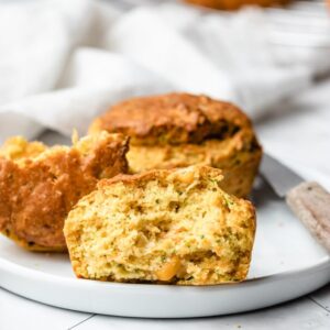 Muffins de vegetais sem leite, ovo, soja, nem glúten