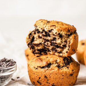 Muffins de banana e aveia