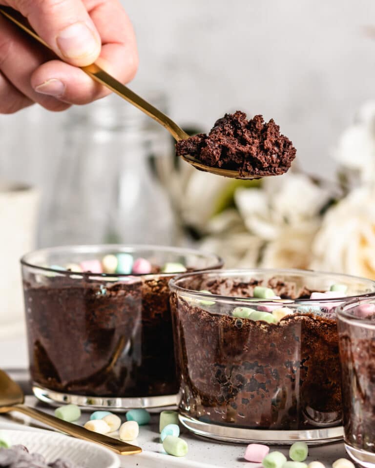 Bolo de caneca de chocolate – sem leite nem ovo