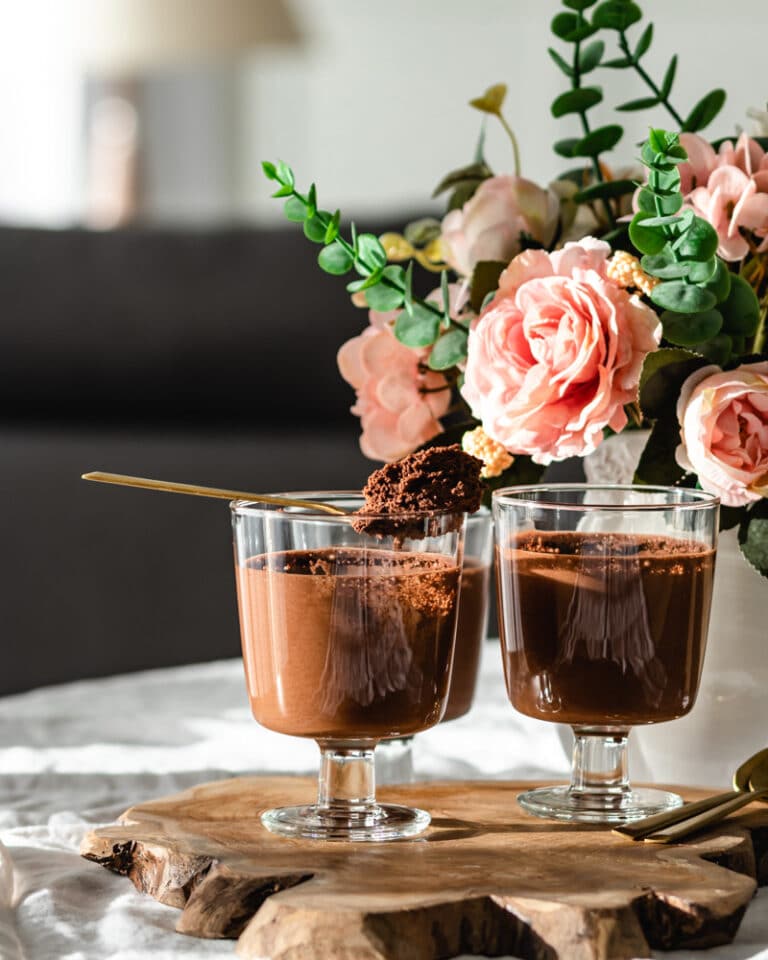 Mousse de chocolate com Aquafaba - vegan