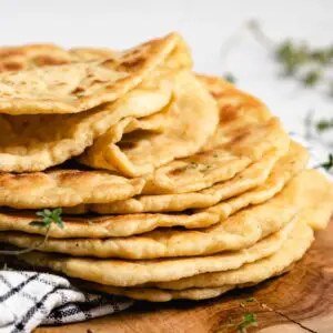 Pão naan sem glúten e vegan