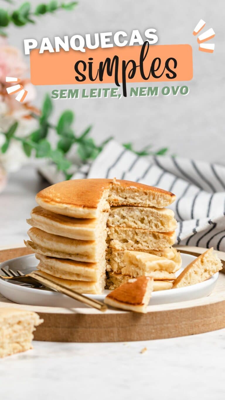 Panquecas simples sem leite nem ovo - Criar Comer Crescer