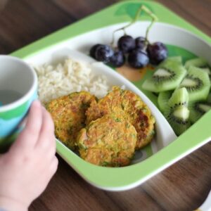 Fritas saudáveis de batata doce e ervilhas (sem ovo)