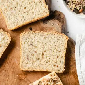 pão de sementes branco