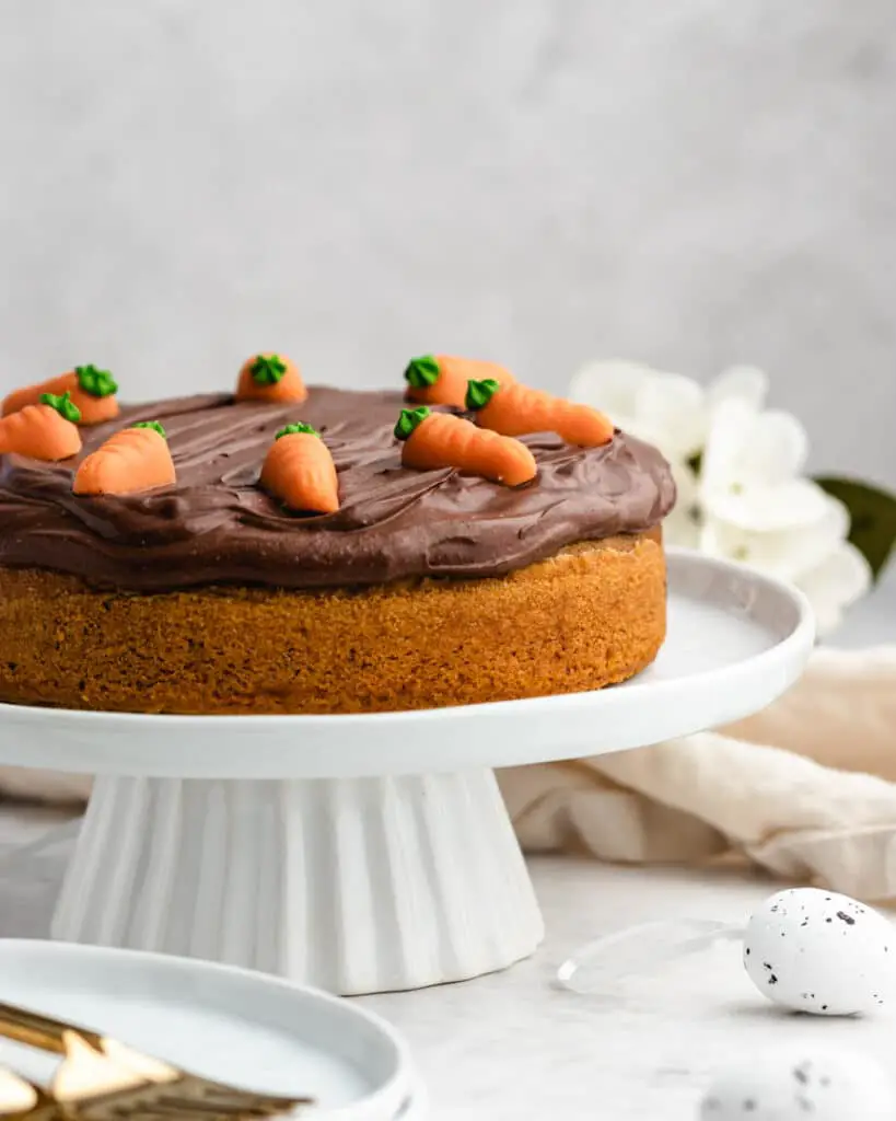 Bolo de cenoura vegan - sem ovos, leite ou manteiga