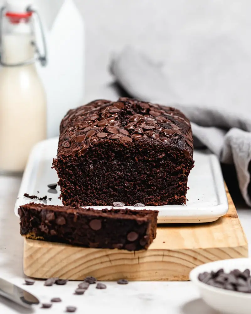 pão de banana e chocolate