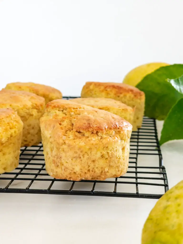 Muffins de limão na air fryer
