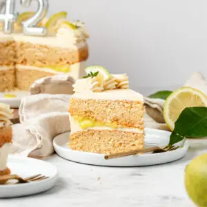 Bolo de aniversário 42 anos - limão, lemon curd e buttercream