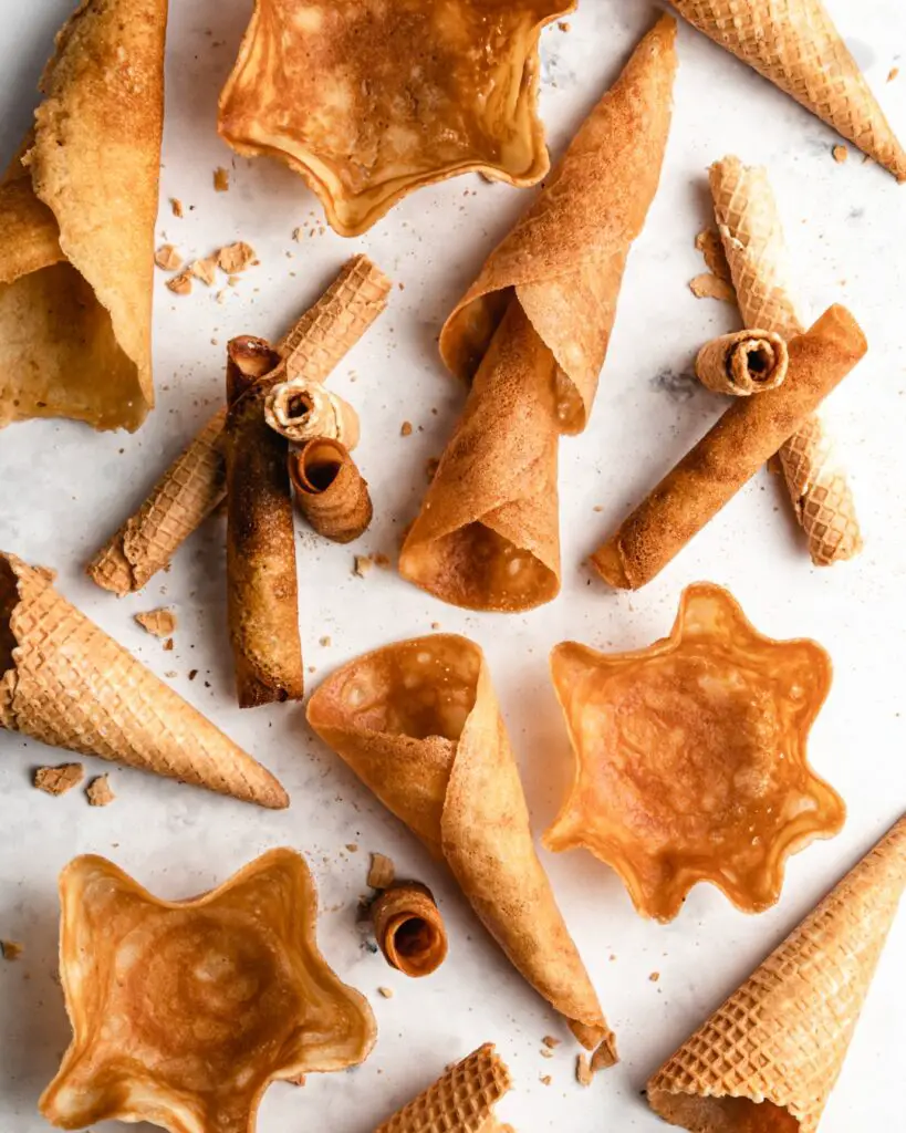 cones e taças sem leite, sem ovo e sem glúten para gelados