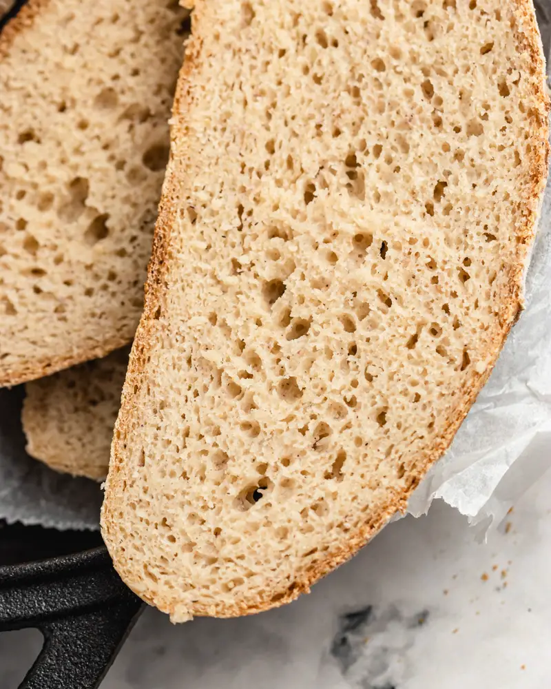 Pão branco vegan e sem glúten