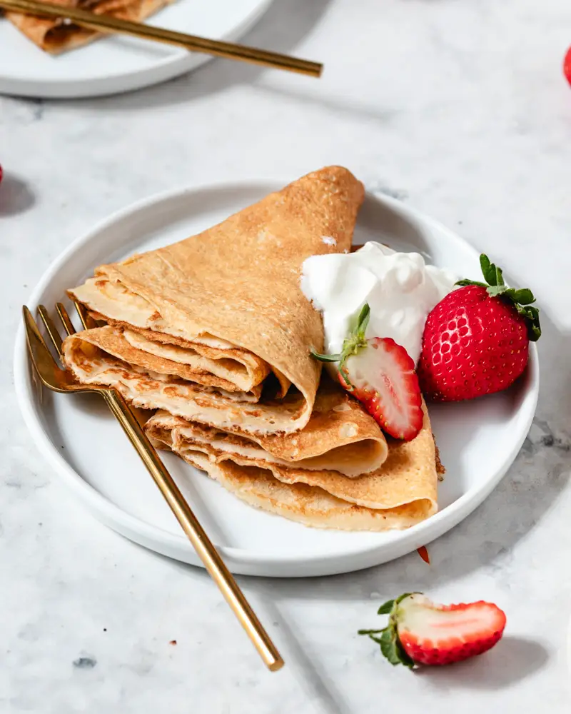 Crepes de massa mãe - uma versão bem mais saudável