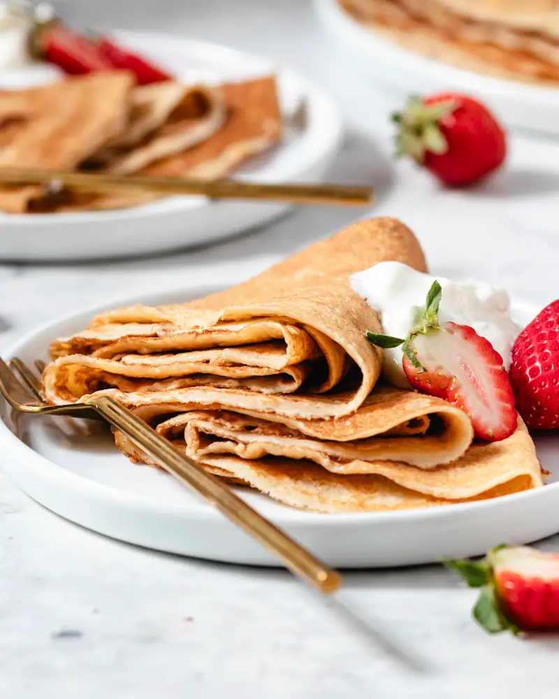 Crepes de massa mãe - uma versão bem mais saudável