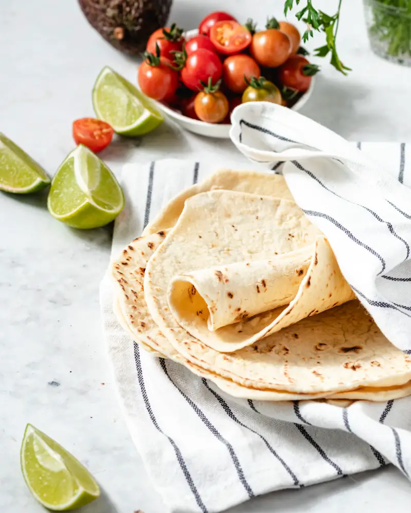 Receita de tortilhas caseiras simples, fáceis e rápidas