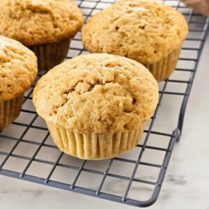 Muffins simples com fermento natural