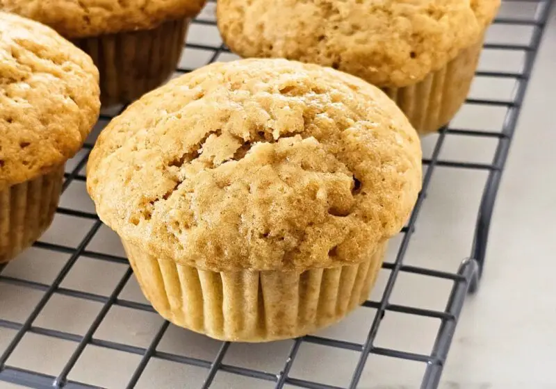 Muffins simples com fermento natural