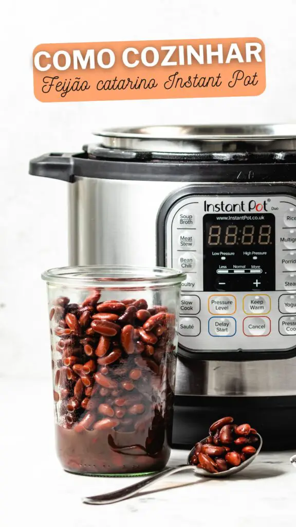 feijão catarino cozinhado na Instant Pot