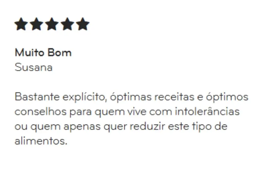 opinião de quem comprou o livro alergias comer sem medos da sofia carvalho e da alergologista Mariana Couto
