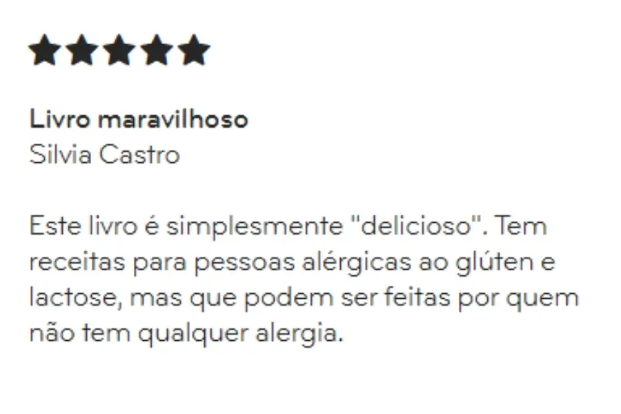 opinião de quem comprou o livro alergias comer sem medos da sofia carvalho e da alergologista Mariana Couto